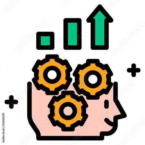 self improvement Color line icon