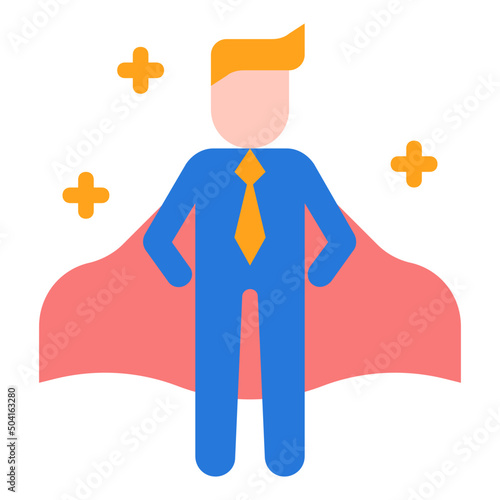 empowering flat icon