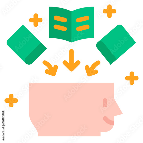 skill development flat icon