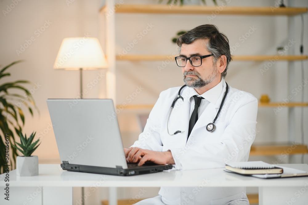 Confident general practitioner is ready to work. Confident general practitioner is ready to work.