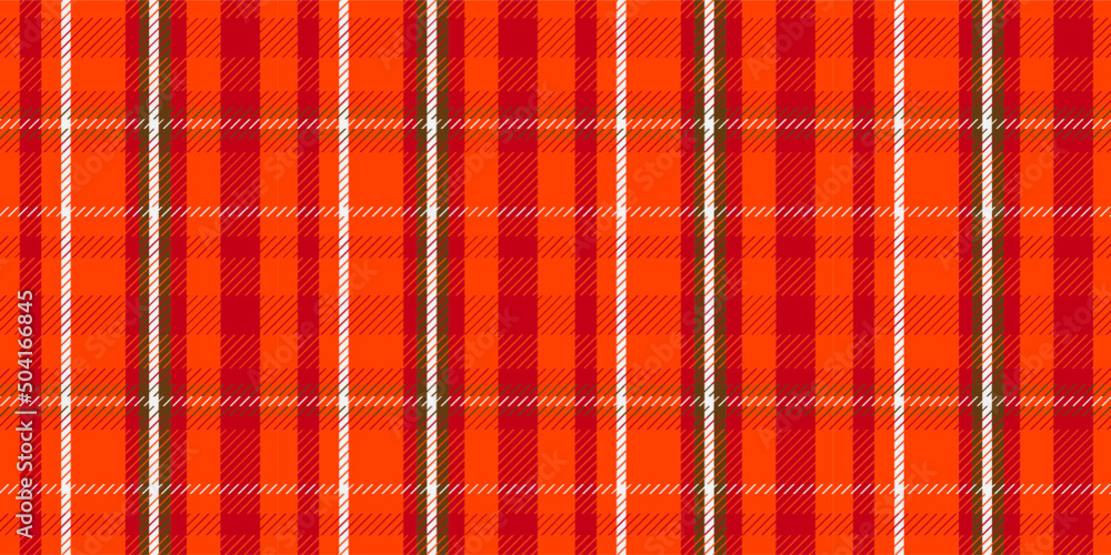 Obraz premium Tartan plaid design that is seamless. Checkered fabric texture print in black, brown, and orange colors. Fabrics and textiles are used in the background of design and decorating.