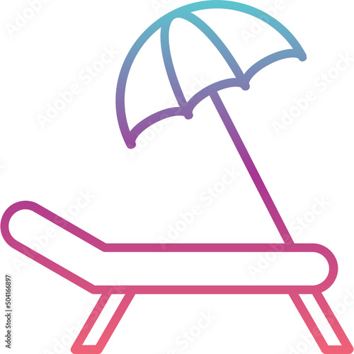 Sun Bed Icon 