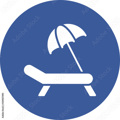 Sun Bed Icon 