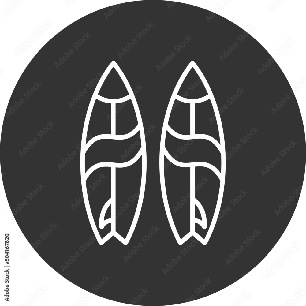 Surfboard Icon Surfboard Icon