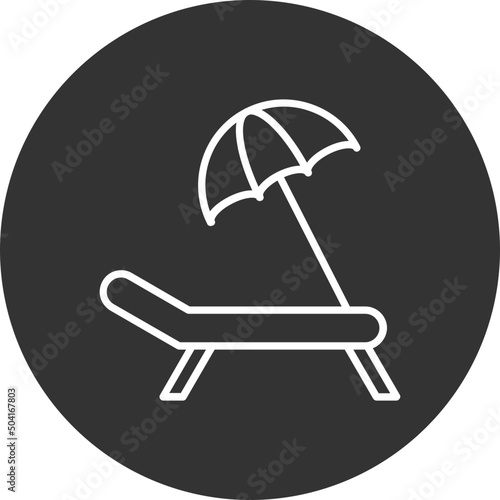 Sun Bed Icon 