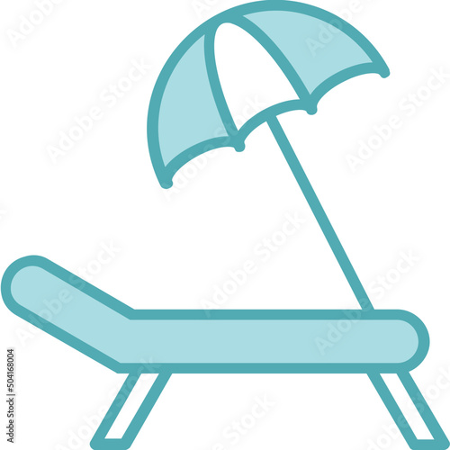 Sun Bed Icon 