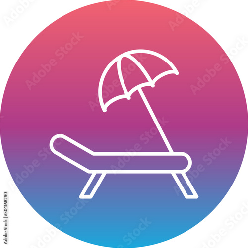Sun Bed Icon 