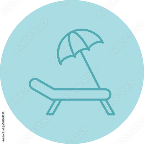 Sun Bed Icon 