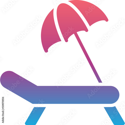Sun Bed Icon 
