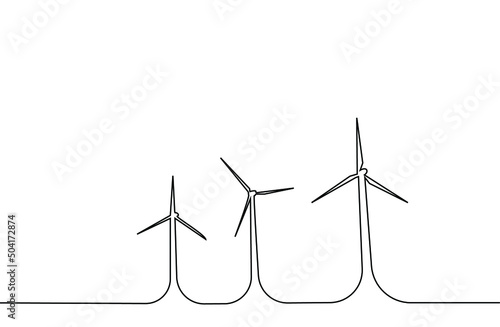 nature-friendly wind roses drawing line concept