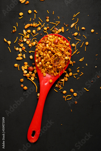 Canvas Print Indian Delicious and Crunchy Mix Namkeen