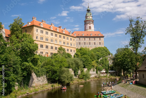 View of Český Krumlov over the river, Czech Republic