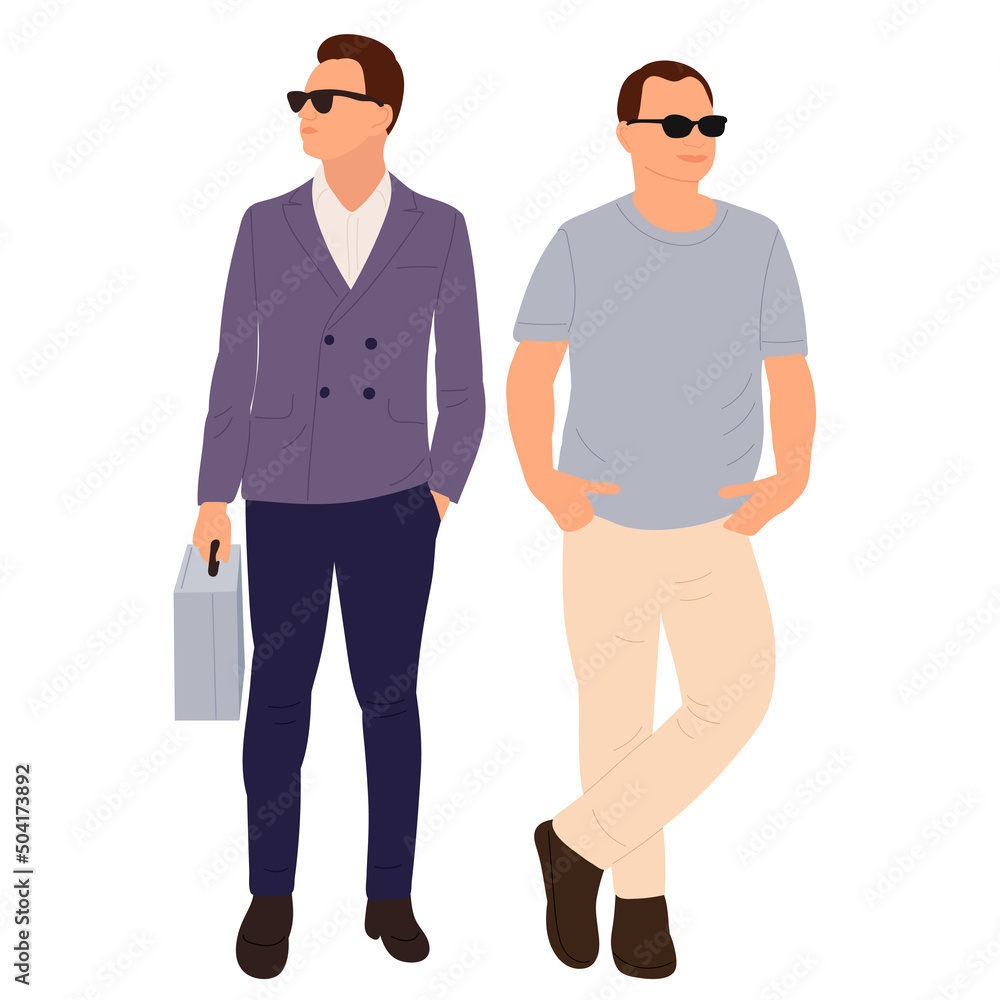 men flat design ,on white background isolated, vector men flat design ,on white background isolated, vector