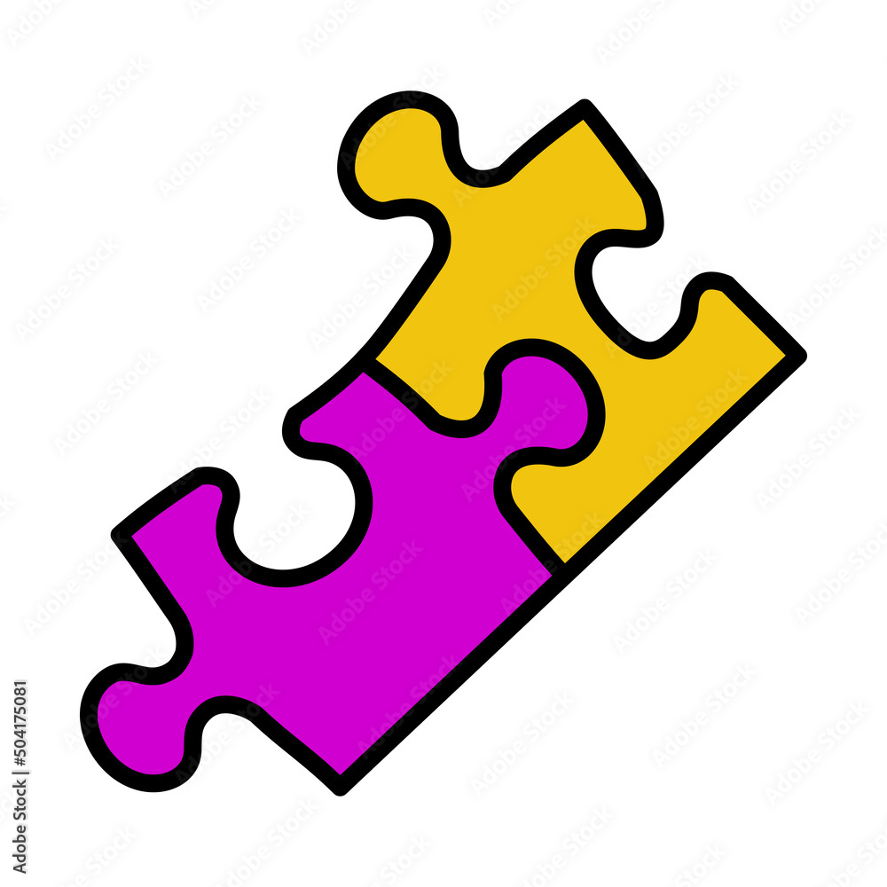 Obraz premium Baby Puzzle Icon