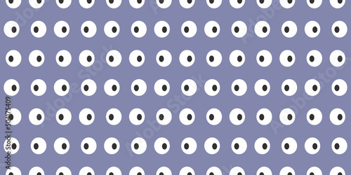 Lots of Blue Squinting Eyes Pattern, Simple Seamless Texture, Vector Design
