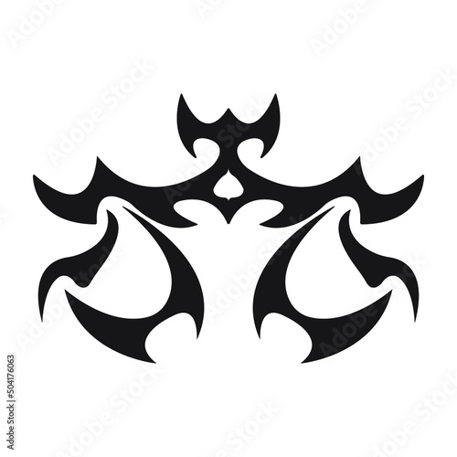 Celtic zodiac tattoo on white background