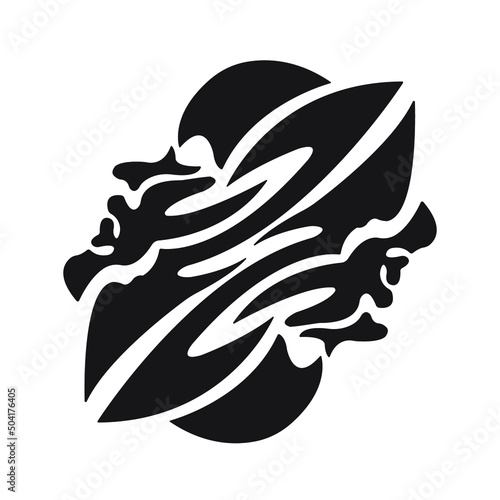 Celtic zodiac tattoo on white background