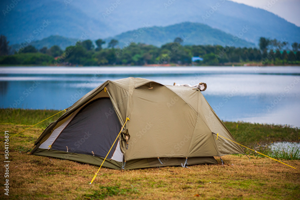 tent on the river