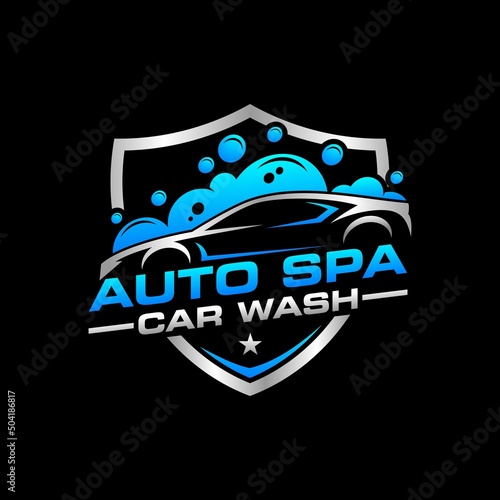 Car wash and Detailing vector logo template illustration. This logo suitable for automotive business 