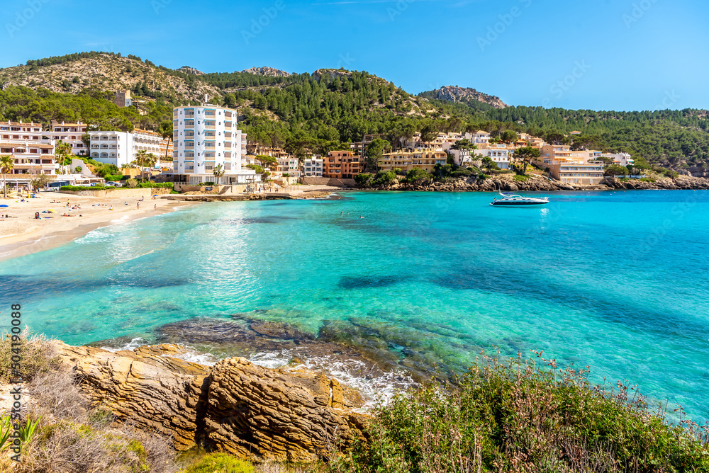 Beach in Sant Elm on Mallorca island, Spain