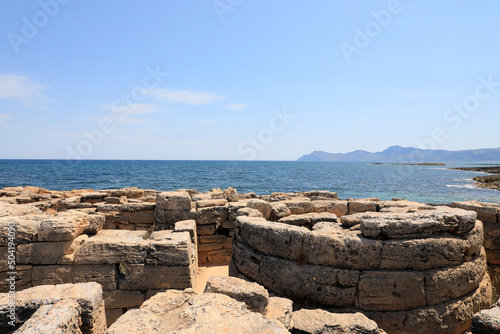Necrópolis de Son Real, yacimiento arqueológico prehistórico de la época talayótica en Mallorca (Islas Baleares, España) photo