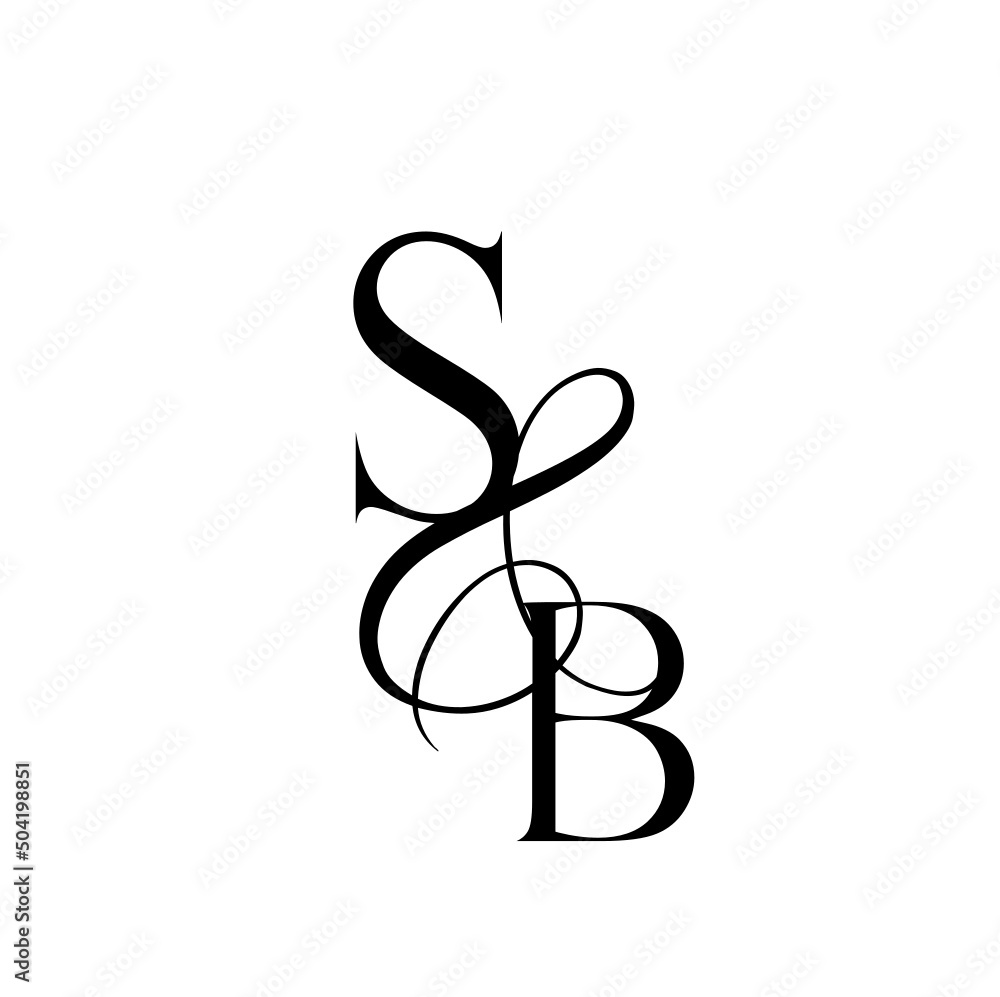 bs, sb, monogram logo. Calligraphic signature icon. Wedding Logo Monogram. modern monogram symbol. Couples logo for wedding bs, sb, monogram logo. Calligraphic signature icon. Wedding Logo Monogram. modern monogram symbol. Couples logo for wedding