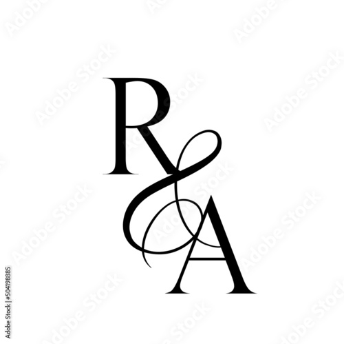 ar, ra, monogram logo. Calligraphic signature icon. Wedding Logo Monogram. modern monogram symbol. Couples logo for wedding