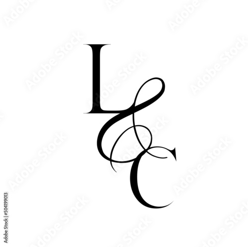 cl, lc, monogram logo. Calligraphic signature icon. Wedding Logo Monogram. modern monogram symbol. Couples logo for wedding
