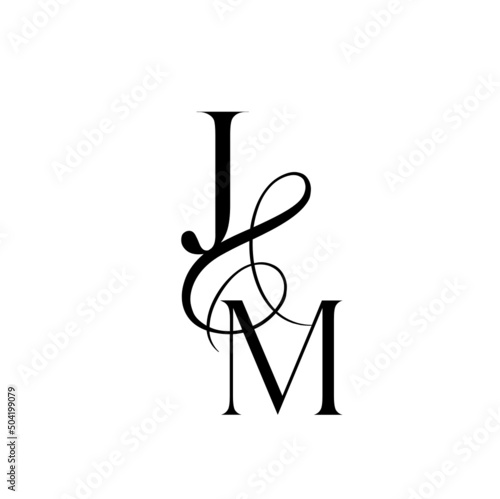 mj, jm, monogram logo. Calligraphic signature icon. Wedding Logo Monogram. modern monogram symbol. Couples logo for wedding