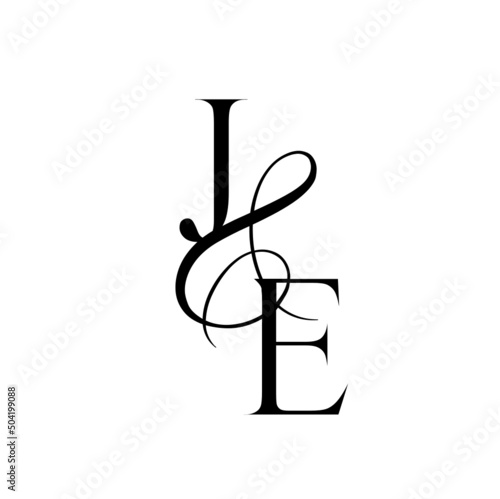 ej, je, monogram logo. Calligraphic signature icon. Wedding Logo Monogram. modern monogram symbol. Couples logo for wedding