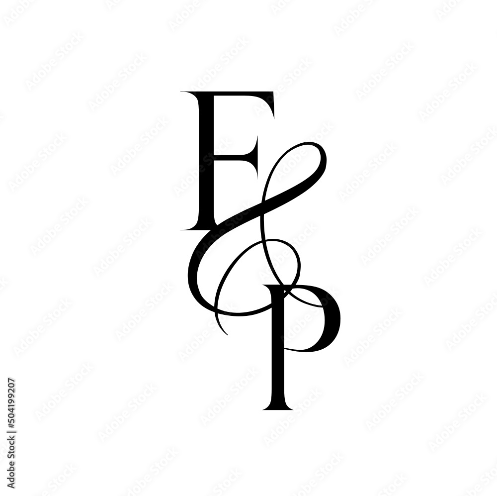 pf, fp, monogram logo. Calligraphic signature icon. Wedding Logo Monogram. modern monogram symbol. Couples logo for wedding pf, fp, monogram logo. Calligraphic signature icon. Wedding Logo Monogram. modern monogram symbol. Couples logo for wedding