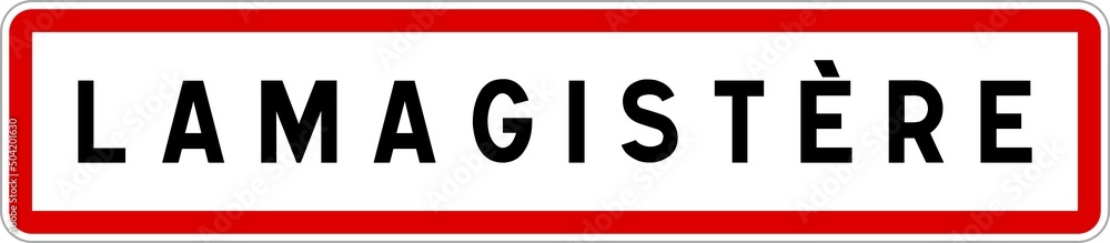 Panneau entrée ville agglomération Lamagistère / Town entrance sign Lamagistère Panneau entrée ville agglomération Lamagistère / Town entrance sign Lamagistère