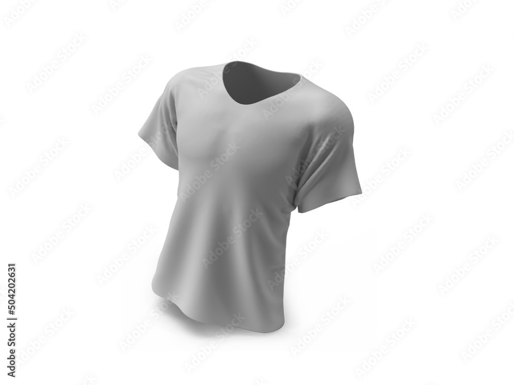 Tshirt Clothing 3D Illustration Mockup Scene Tshirt Clothing 3D Illustration Mockup Scene