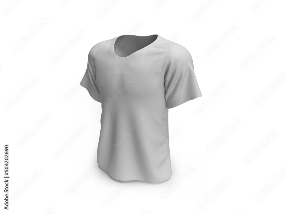 Tshirt Clothing 3D Illustration Mockup Scene Tshirt Clothing 3D Illustration Mockup Scene