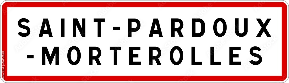Panneau entrée ville agglomération Saint-Pardoux-Morterolles / Town entrance sign Saint-Pardoux-Morterolles Panneau entrée ville agglomération Saint-Pardoux-Morterolles / Town entrance sign Saint-Pardoux-Morterolles