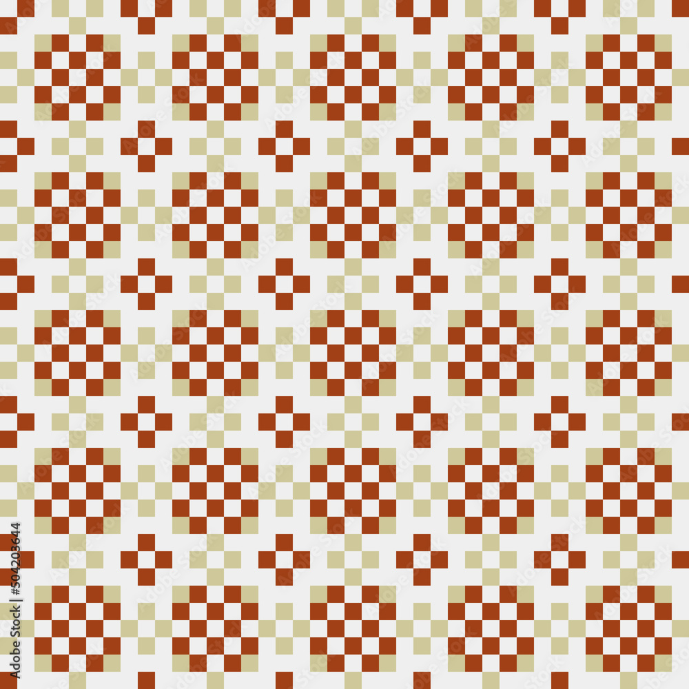 Fototapeta premium Abstract Cross Pattern generative computational art illustration