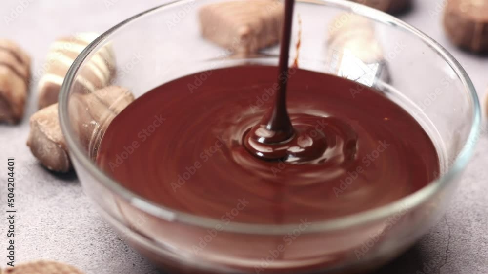 dark chocolate cream in a bowl on white dark chocolate cream in a bowl on white