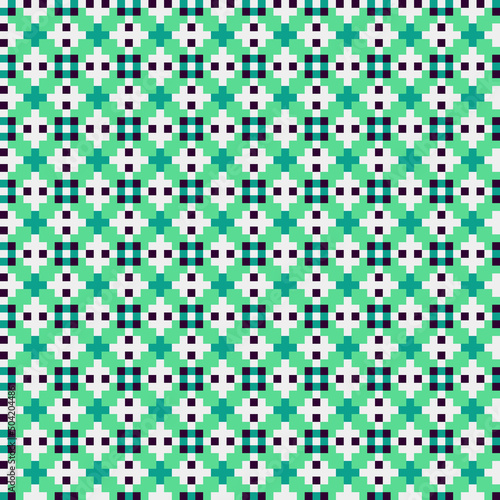 Abstract Cross Pattern generative computational art illustration