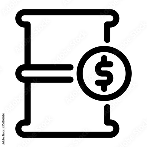oil price line icon