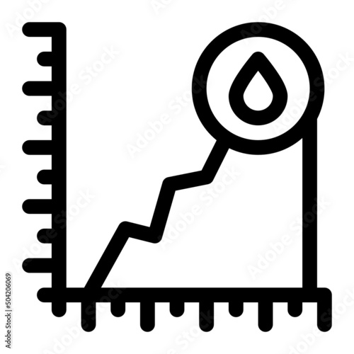 oil price line icon