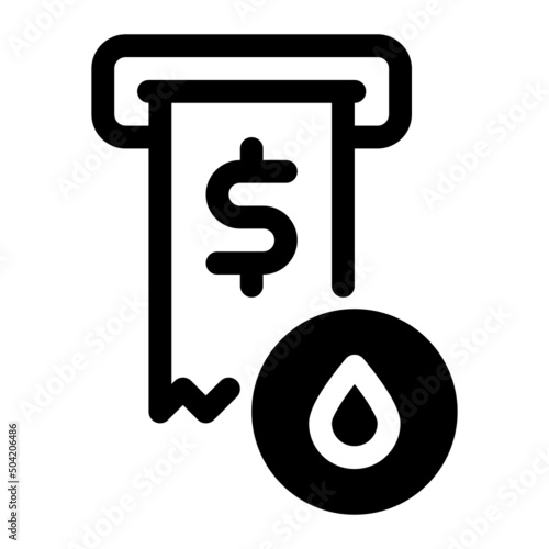 oil price glyph icon