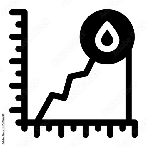 oil price glyph icon