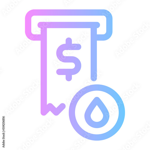 oil price gradient icon