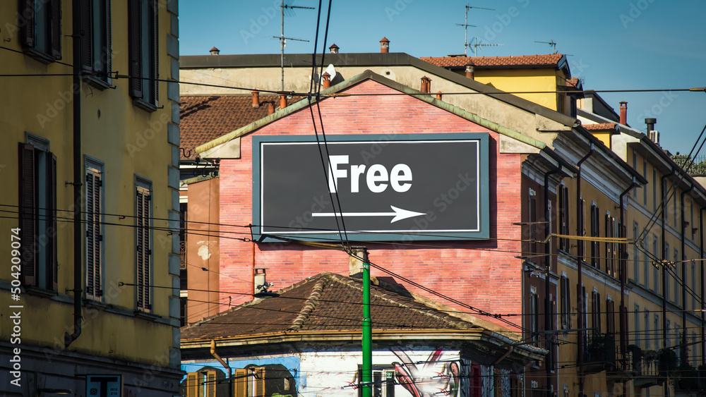 Street Sign to Free