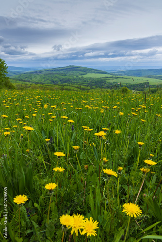 Spring landscape in White Carpathians, Czech Republic