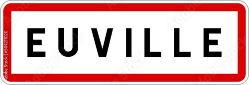 Panneau entrée ville agglomération Euville / Town entrance sign Euville photo