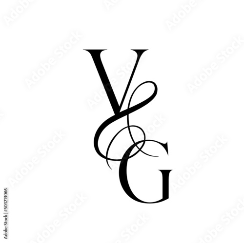 gv  vg  monogram logo. Calligraphic signature icon. Wedding Logo Monogram. modern monogram symbol. Couples logo for wedding