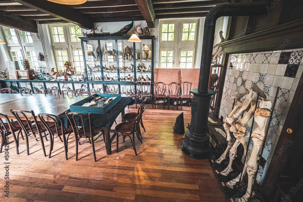 Interior view of a historic room