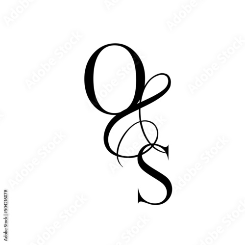 so, os, monogram logo. Calligraphic signature icon. Wedding Logo Monogram. modern monogram symbol. Couples logo for wedding