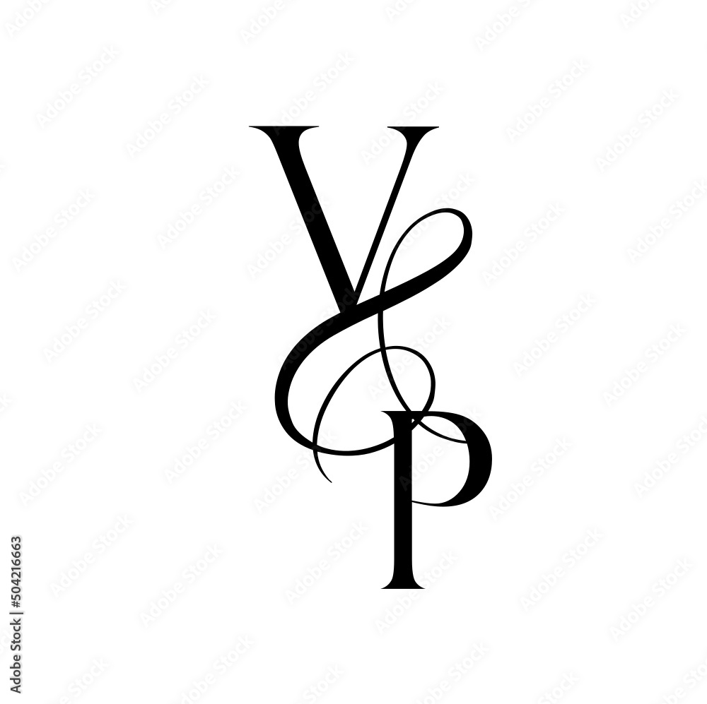 pv, vp, monogram logo. Calligraphic signature icon. Wedding Logo Monogram. modern monogram symbol. Couples logo for wedding pv, vp, monogram logo. Calligraphic signature icon. Wedding Logo Monogram. modern monogram symbol. Couples logo for wedding